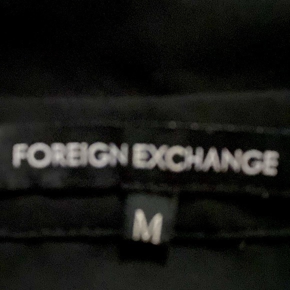 Foreign Exchange sheer black top with lace up back - Picture 4 of 5